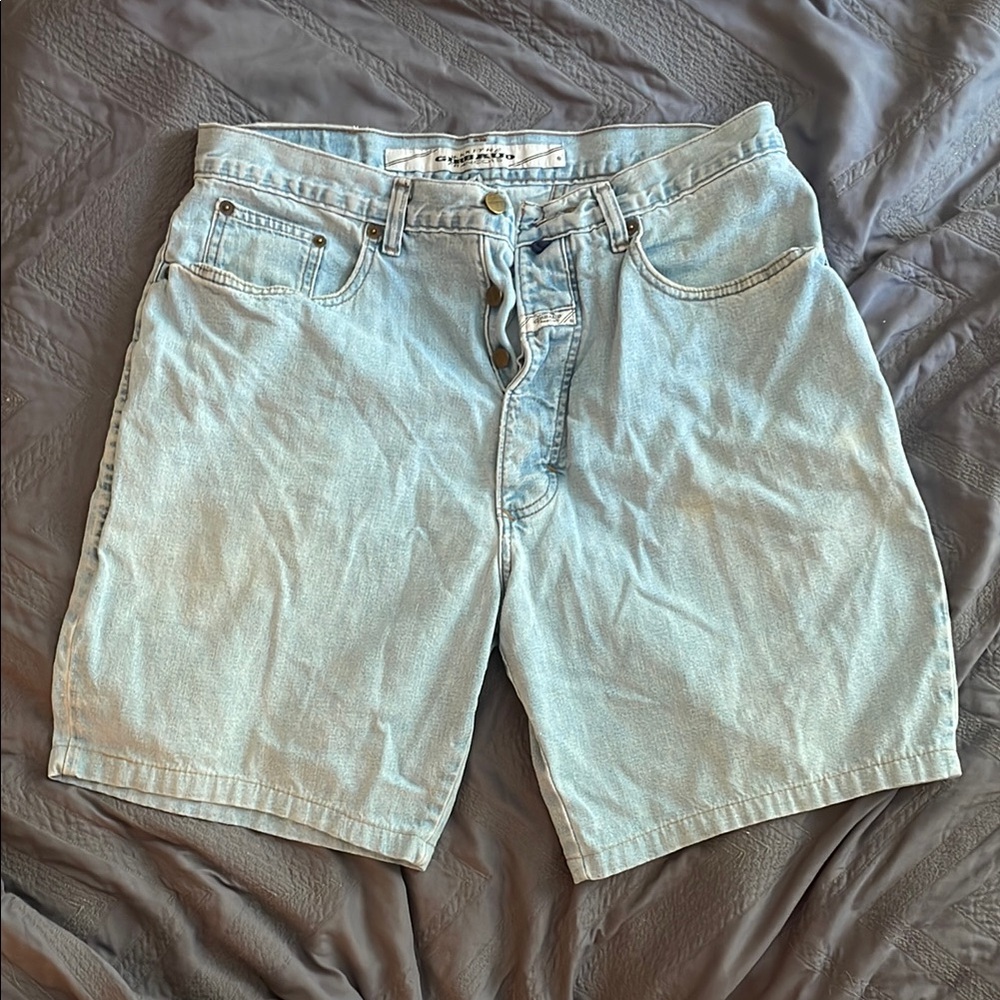 Marithe Francois Girbaud Blue Jean Shorts Relaxed Fit
